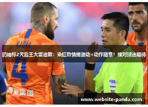 扔袖标2天后王大雷道歉：染红致情绪激动+动作随意！愧对球迷期待